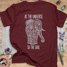 As The Universe So The Soul T Shirt Gift For Yoga Lover