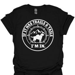 Trails And Tails Tee Gift For Hiker