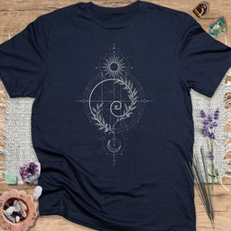 Fibonacci Spiral T Shirt Gift For Yoga Lover