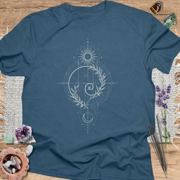 Fibonacci Spiral T Shirt Gift For Yoga Lover