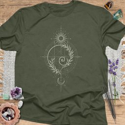 Fibonacci Spiral T Shirt Gift For Yoga Lover