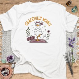 Gracefully Wobbly T Shirt Gift For Yoga Lover