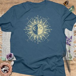 Boho Astrology T Shirt Gift For Yoga Lover