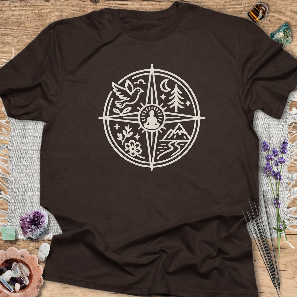 Inner Compass T Shirt Gift For Yoga Lover