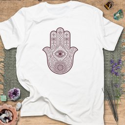 Hamsa Hand T Shirt Gift For Yoga Lover