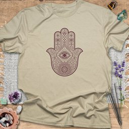 Hamsa Hand T Shirt Gift For Yoga Lover