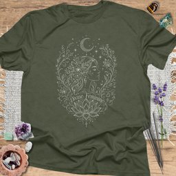 Divine Feminine T Shirt Gift For Yoga Lover