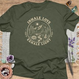 Inhale Love T Shirt Gift For Yoga Lover