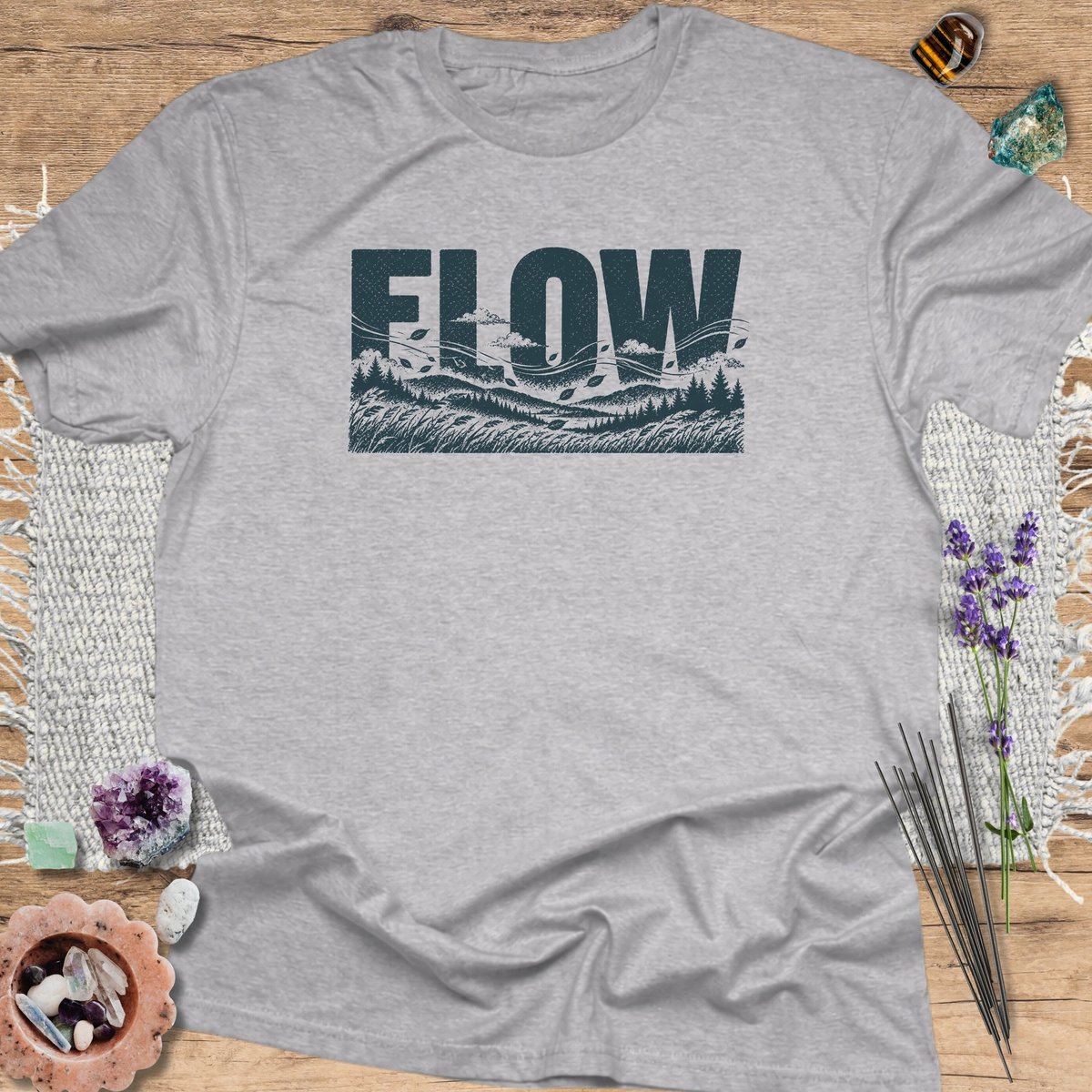 Flow T Shirt Gift For Yoga Lover