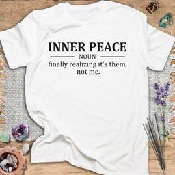 Inner Peace Definition T Shirt Gift For Yoga Lover