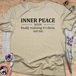 Inner Peace Definition T Shirt Gift For Yoga Lover