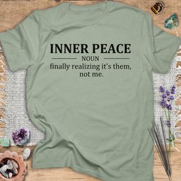 Inner Peace Definition T Shirt Gift For Yoga Lover