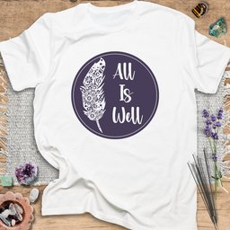All Is Well T Shirt Gift For Yoga Lover