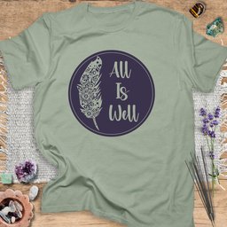 All Is Well T Shirt Gift For Yoga Lover