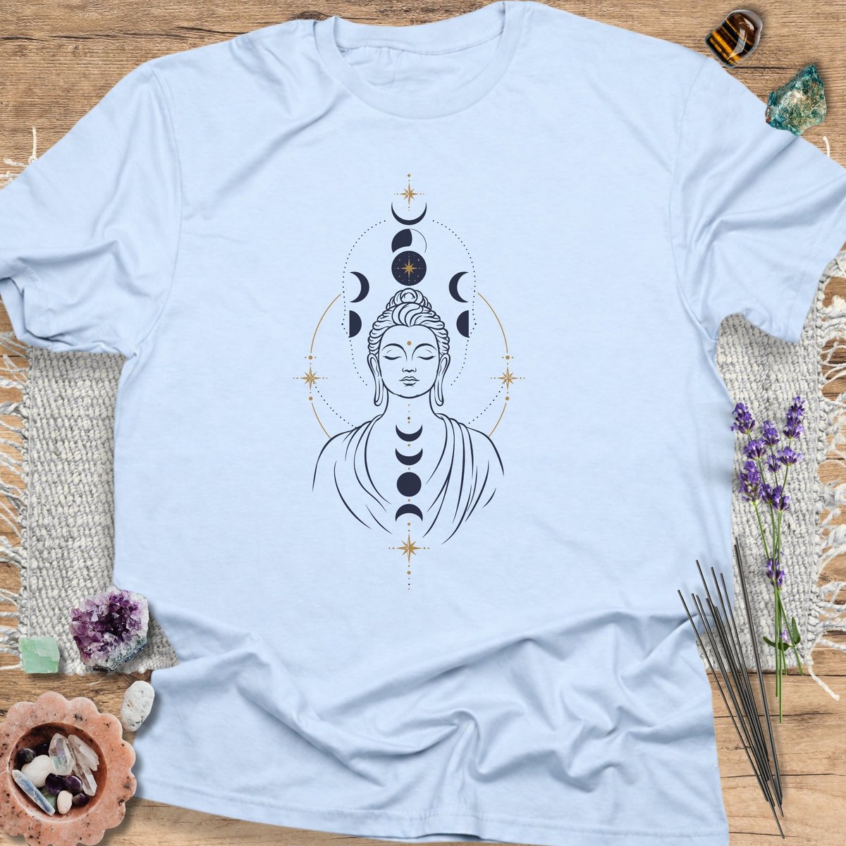 Celestial Buddha T Shirt Gift For Yoga Lover