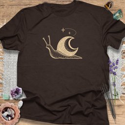 Celestial Moon Snail T Shirt Gift For Yoga Lover