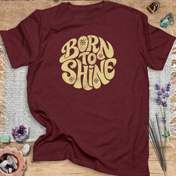 Born To Shine T Shirt Gift For Yoga Lover