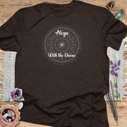 Align With The Divine T Shirt Gift For Yoga Lover