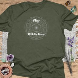 Align With The Divine T Shirt Gift For Yoga Lover