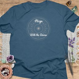 Align With The Divine T Shirt Gift For Yoga Lover