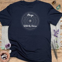 Align With The Divine T Shirt Gift For Yoga Lover