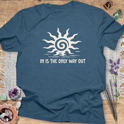 In Is The Only Way Out T Shirt Gift For Yoga Lover