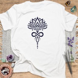Lotus Infinity T Shirt Gift For Yoga Lover