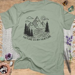 Nature Is My Nurture T Shirt Gift For Yoga Lover