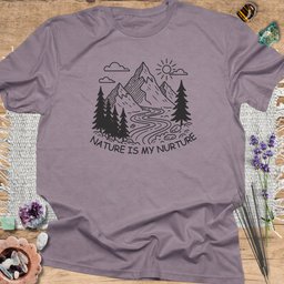 Nature Is My Nurture T Shirt Gift For Yoga Lover