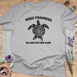 Make Progress T Shirt Gift For Yoga Lover