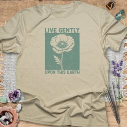 Live Gently Upon This Earth T Shirt Gift For Yoga Lover