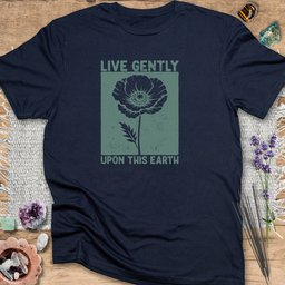 Live Gently Upon This Earth T Shirt Gift For Yoga Lover