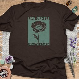 Live Gently Upon This Earth T Shirt Gift For Yoga Lover