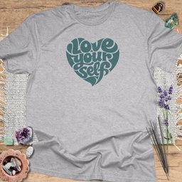Love Yourself Heart T Shirt Gift For Yoga Lover