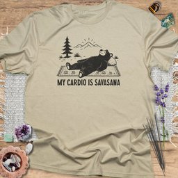 My Cardio Is Savasana T Shirt Gift For Yoga Lover