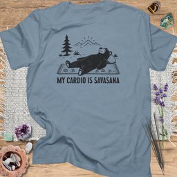 My Cardio Is Savasana T Shirt Gift For Yoga Lover
