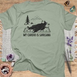 My Cardio Is Savasana T Shirt Gift For Yoga Lover