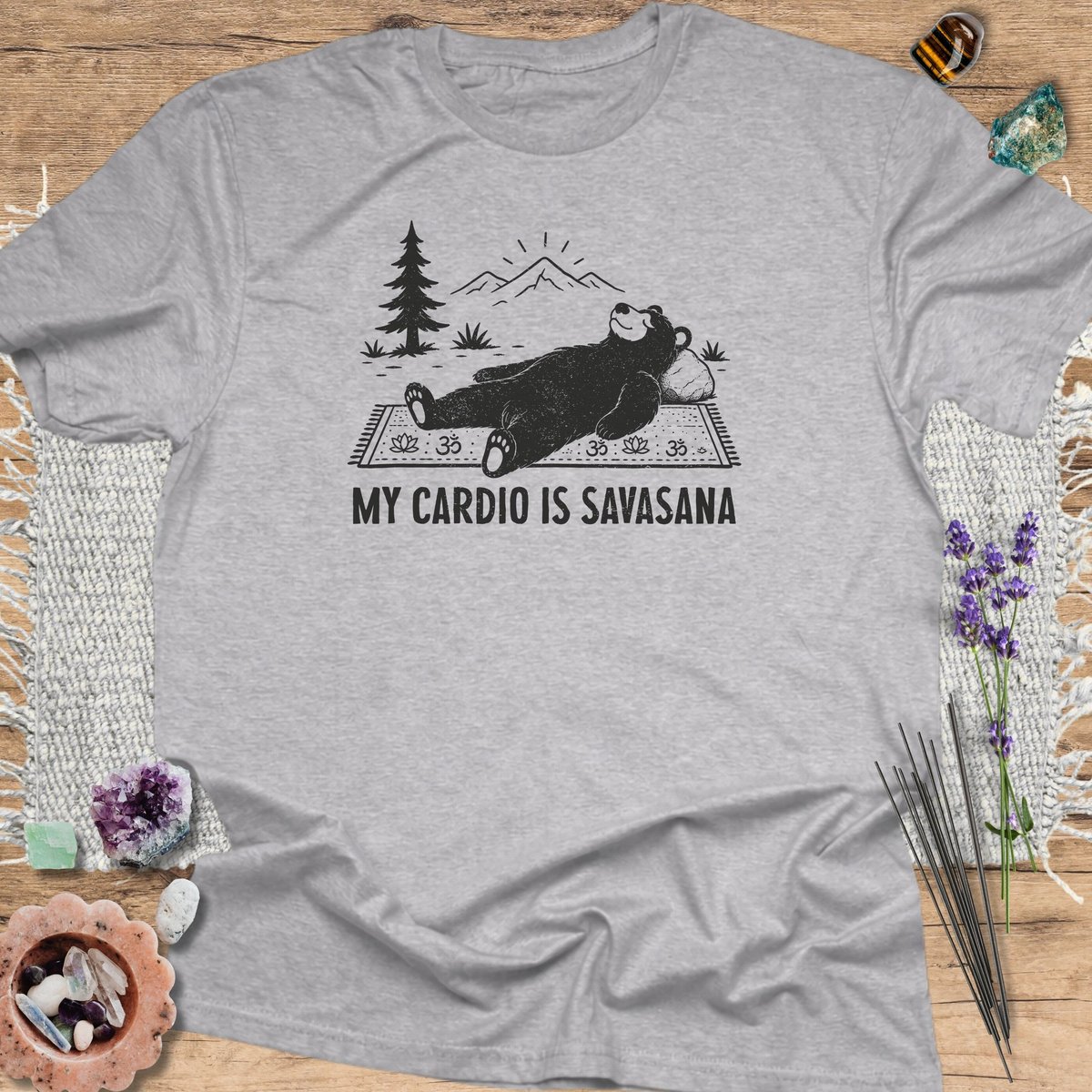 My Cardio Is Savasana T Shirt Gift For Yoga Lover