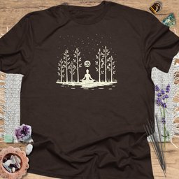 Moonlit Meditation T Shirt Gift For Yoga Lover