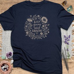 Keep Going Keep Growing T Shirt Gift For Yoga Lover