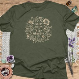 Keep Going Keep Growing T Shirt Gift For Yoga Lover