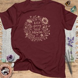 Keep Going Keep Growing T Shirt Gift For Yoga Lover
