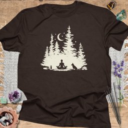 Meditation In The Pines T Shirt Gift For Yoga Lover