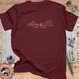 Make Space T Shirt Gift For Yoga Lover