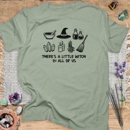 Little Witch In All Of US T Shirt Gift For Yoga Lover