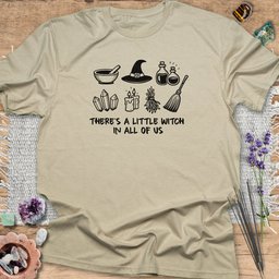 Little Witch In All Of US T Shirt Gift For Yoga Lover