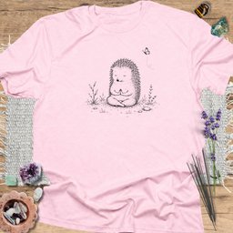Mindful Hedgehog T Shirt Gift For Yoga Lover