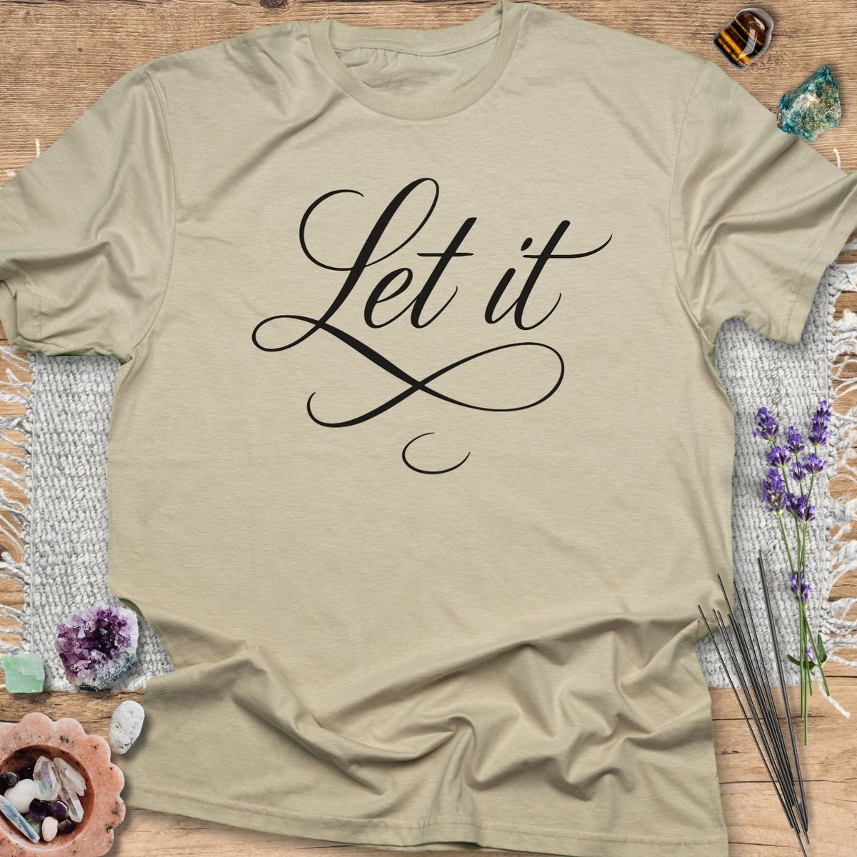 Let IT T Shirt Gift For Yoga Lover