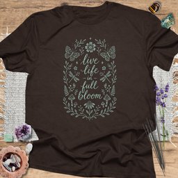 Live Life In Full Bloom T Shirt Gift For Yoga Lover