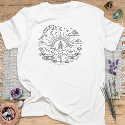 Mystic Meditation T Shirt Gift For Yoga Lover